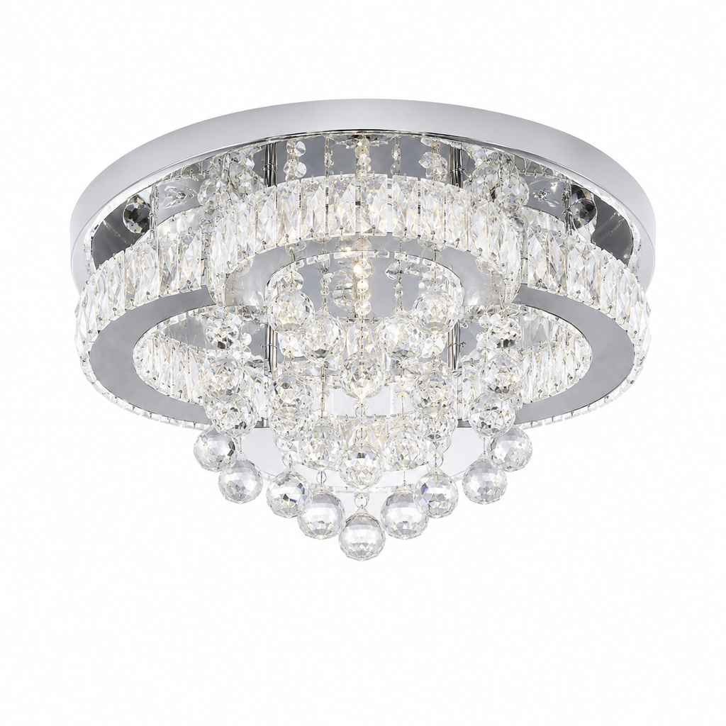 VETRULUS Crystal Chandelier Luxury Pendant Ceiling Lamp Living Room Bedroom Decorative Led Light Lighting Fixture Modern Home