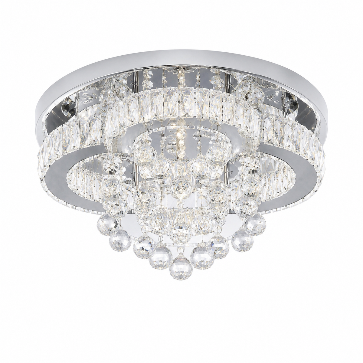 VETRULUS Crystal Chandelier Luxury Pendant Ceiling Lamp Living Room Bedroom Decorative Led Light Lighting Fixture Modern Home