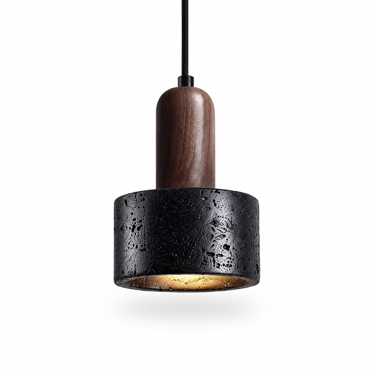 Black Travertine Luxury LED Pendant Lamp for Hotel Lobby & Living Room Elegant Chandelier for Home Decor