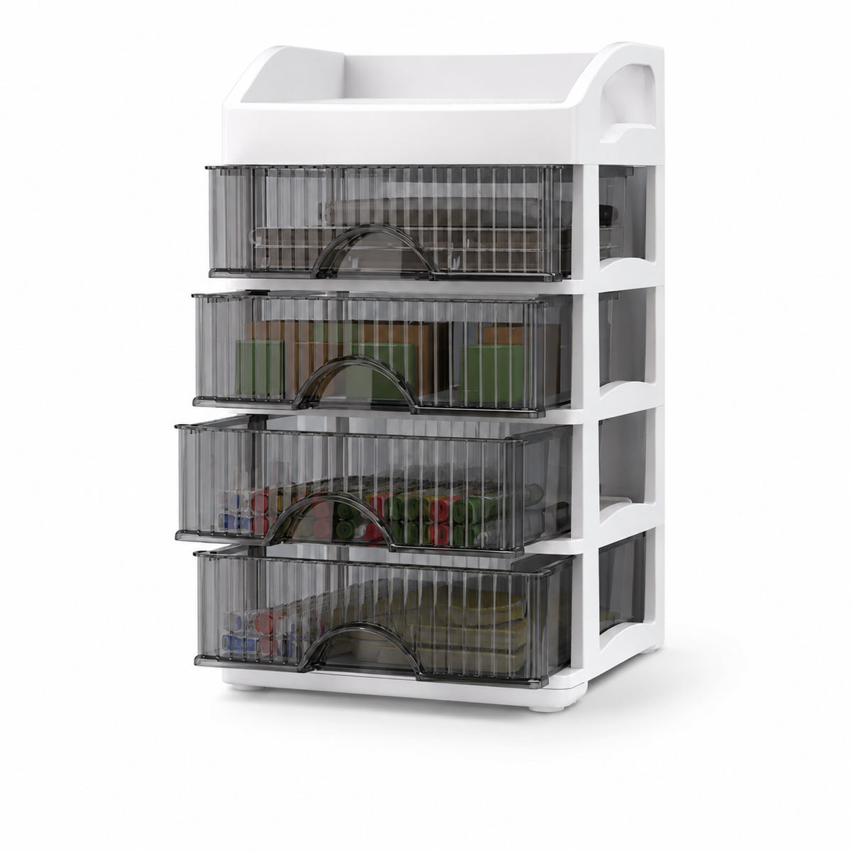 New 1Pc 5-layer Makeup Storage Box Debris Storage Box Drawer-style Dressing Table Office DeskCosmetics Multi-layerstoragecabinet