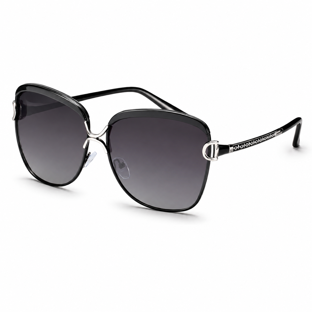 BARCUR Polarized Ladies Sunglasses Women Gradient Lens Round Sun Glasses Square Luxury Brand Oculos Lunette De Soleil Femme