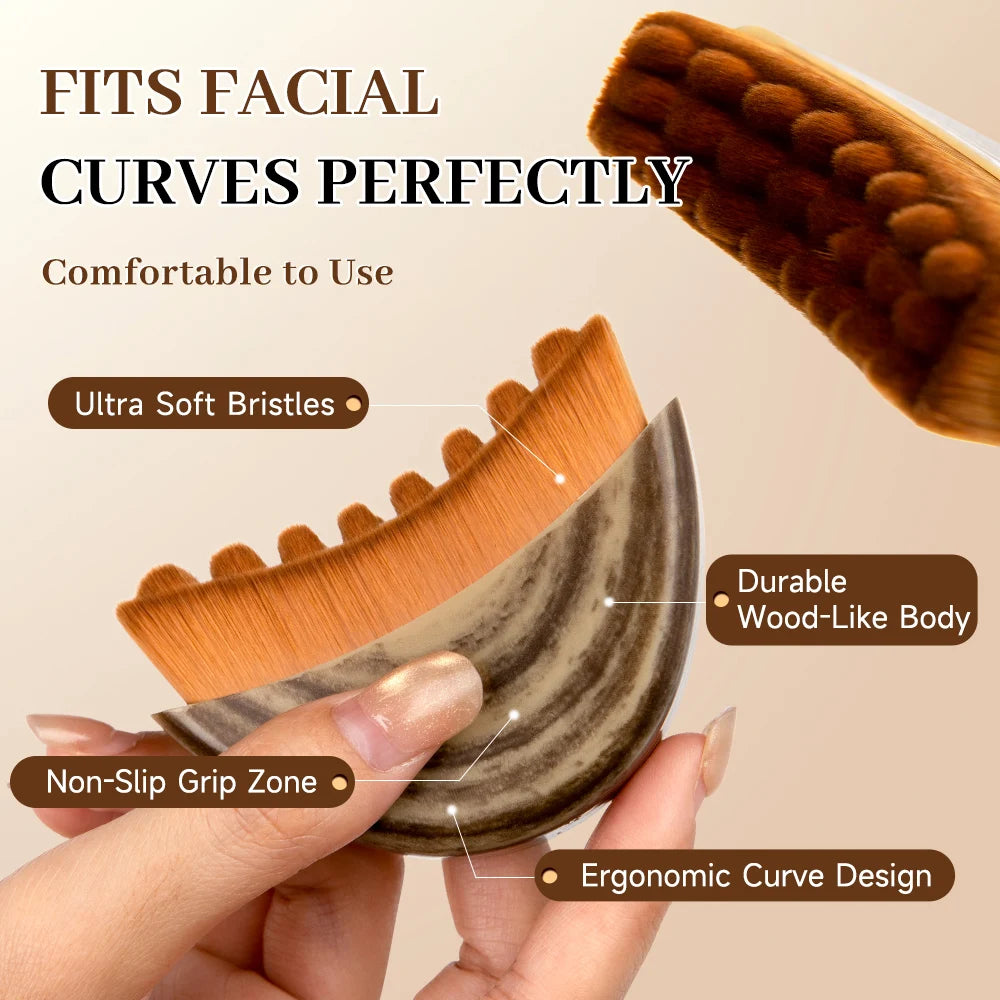 Portable Lymphatic Contour Face Brush, Facial Sculpting Lymphatic Drainage Tool, Lymphatic Drainage Massager Fit The Skin