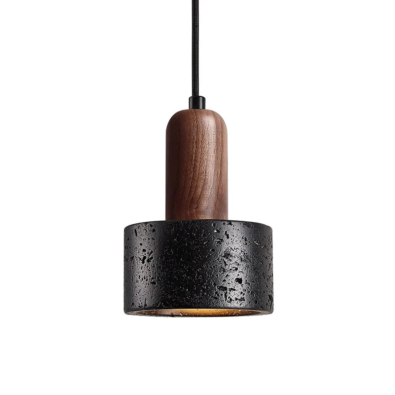 Black Travertine Luxury LED Pendant Lamp for Hotel Lobby & Living Room Elegant Chandelier for Home Decor