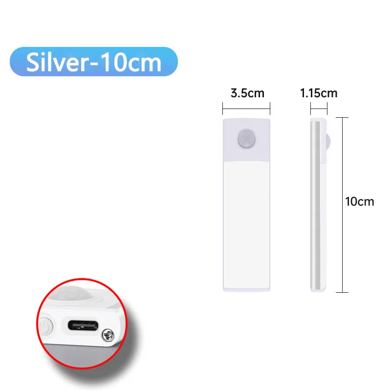 Motion Sensor Night Light – USB Rechargeable Under Cabinet LED