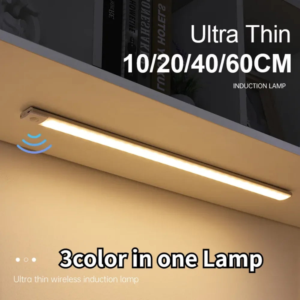 Motion Sensor Night Light – USB Rechargeable Under Cabinet LED