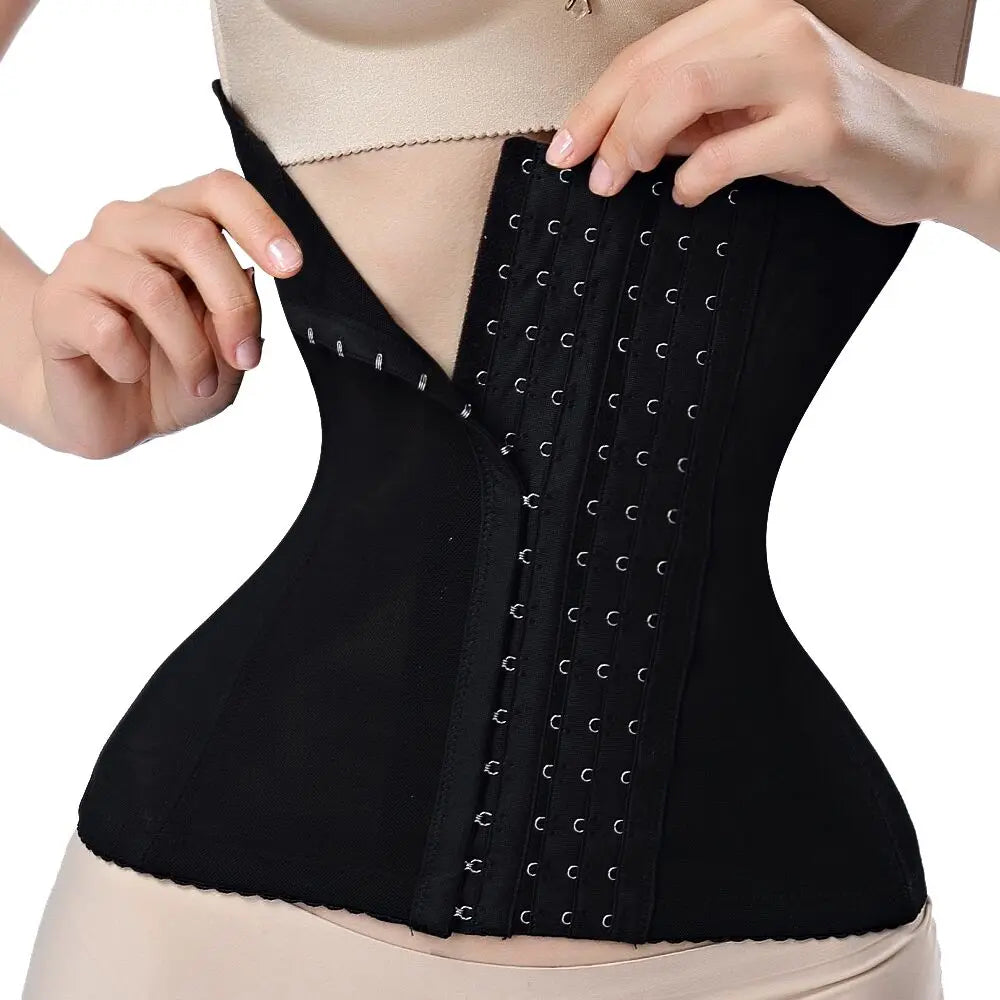 Women's Latex Waist Trainer – Firm Compression Body Shaper Corset