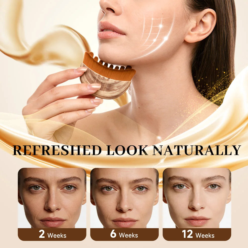 Portable Lymphatic Contour Face Brush, Facial Sculpting Lymphatic Drainage Tool, Lymphatic Drainage Massager Fit The Skin