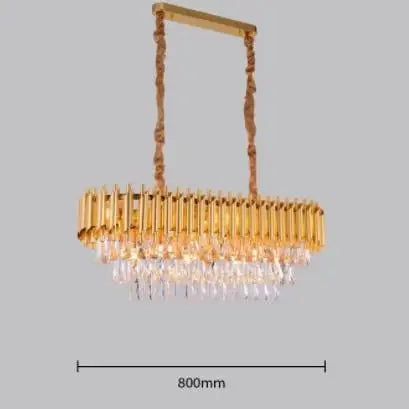 Modern K9 Crystal Hanging Lamp Luxury Black Gold Metal Led Chandelier Elegant Indoor Pendant Lighting Fixture For Home Decor