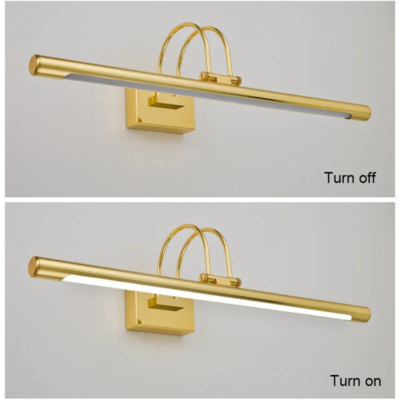 Mirror Wall Lamps Bathroom Modern Wall Lights 43CM 55CM 9W 12W Toilet Wall Mounted Lighting Fixtures Sconces Indoor Bedroom
