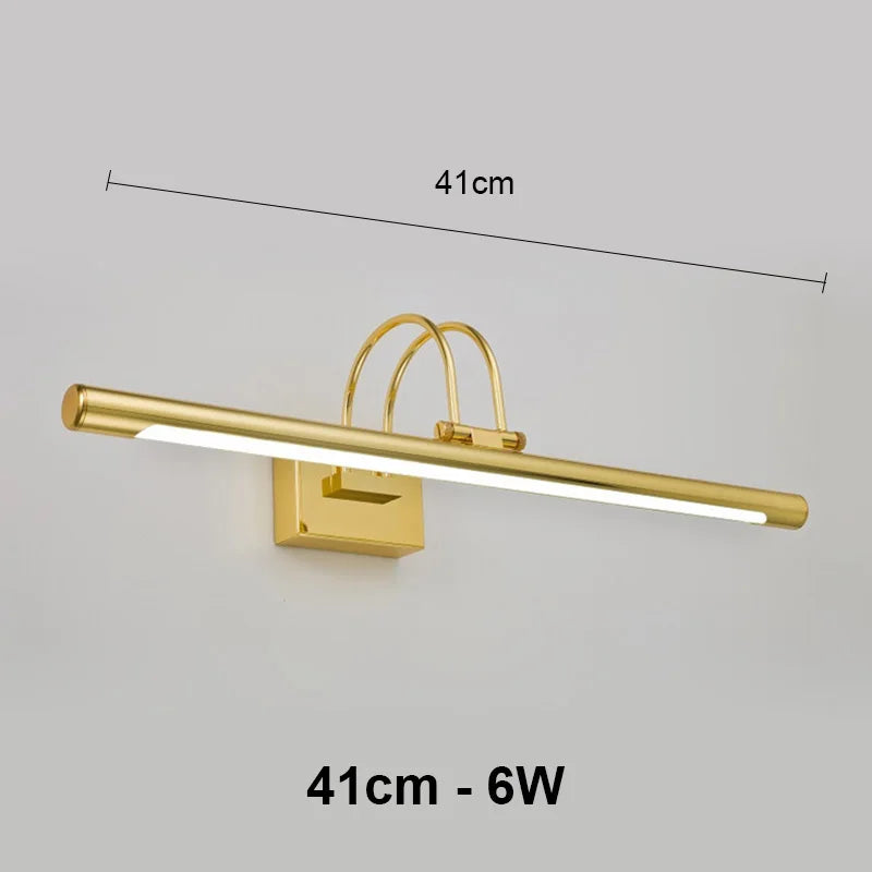 Mirror Wall Lamps Bathroom Modern Wall Lights 43CM 55CM 9W 12W Toilet Wall Mounted Lighting Fixtures Sconces Indoor Bedroom
