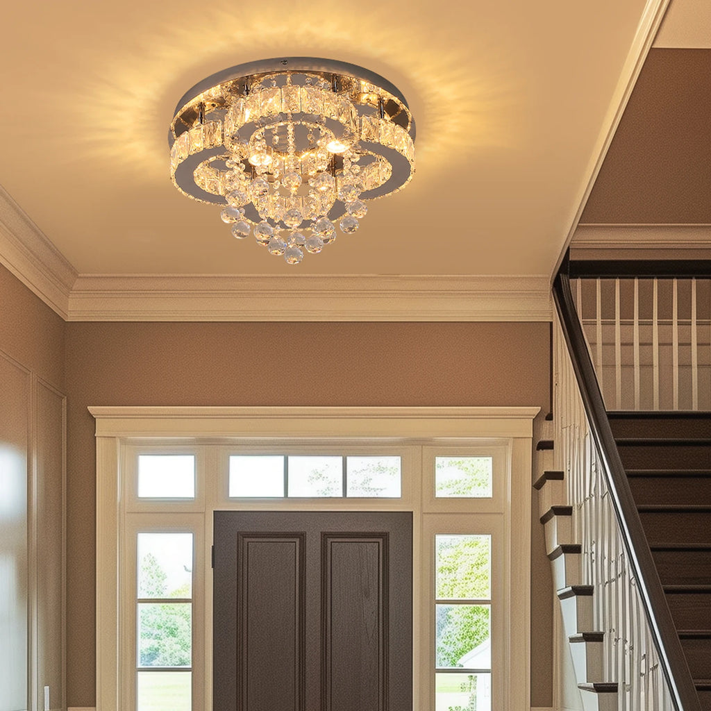 VETRULUS Crystal Chandelier Luxury Pendant Ceiling Lamp Living Room Bedroom Decorative Led Light Lighting Fixture Modern Home