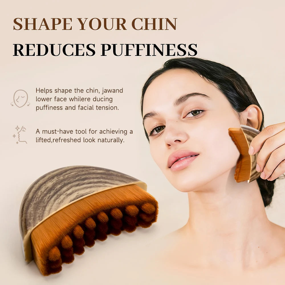 Portable Lymphatic Contour Face Brush, Facial Sculpting Lymphatic Drainage Tool, Lymphatic Drainage Massager Fit The Skin