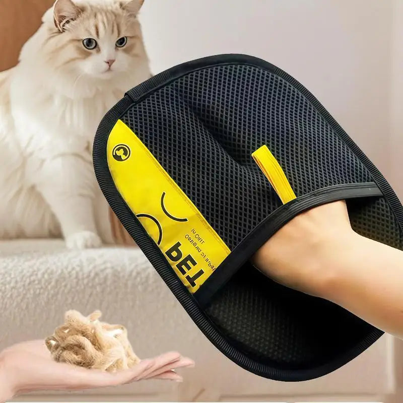 Pet Hair Remover Gloves – Electrostatic Reusable Grooming Glove