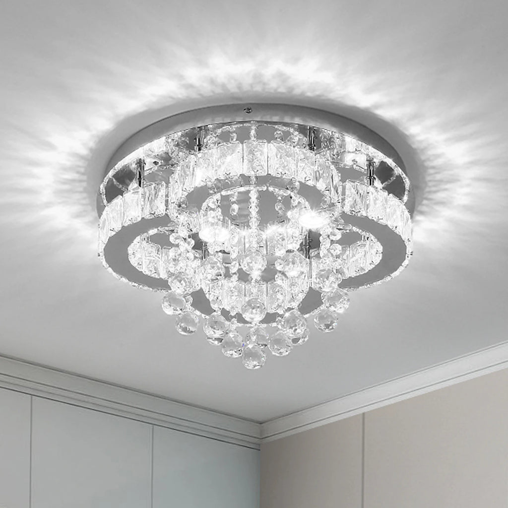 VETRULUS Crystal Chandelier Luxury Pendant Ceiling Lamp Living Room Bedroom Decorative Led Light Lighting Fixture Modern Home