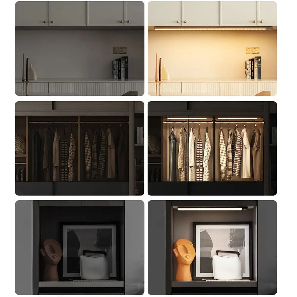 Motion Sensor Night Light – USB Rechargeable Under Cabinet LED