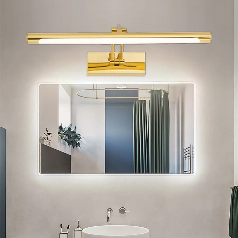 Mirror Wall Lamps Bathroom Modern Wall Lights 43CM 55CM 9W 12W Toilet Wall Mounted Lighting Fixtures Sconces Indoor Bedroom