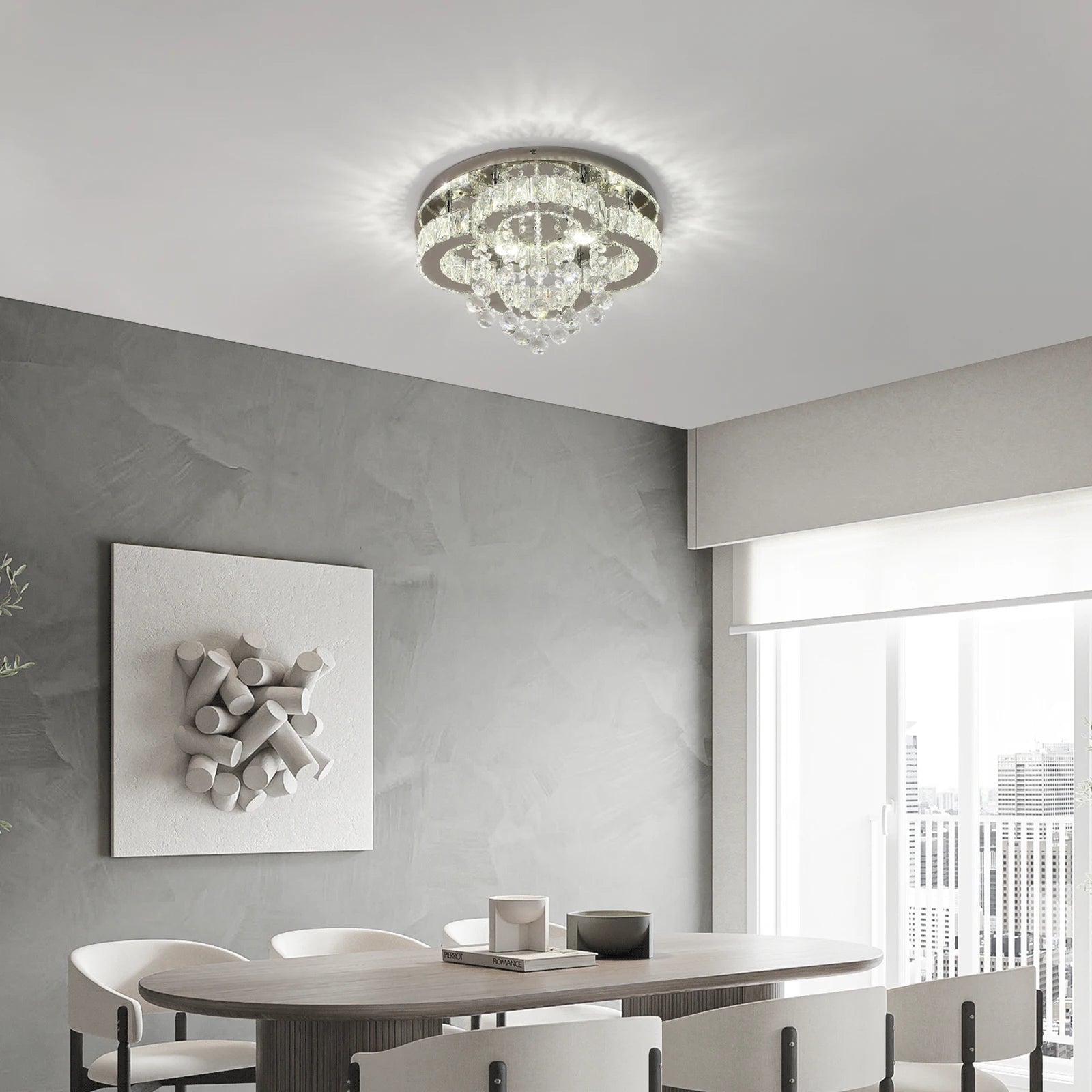 VETRULUS Crystal Chandelier Luxury Pendant Ceiling Lamp Living Room Bedroom Decorative Led Light Lighting Fixture Modern Home