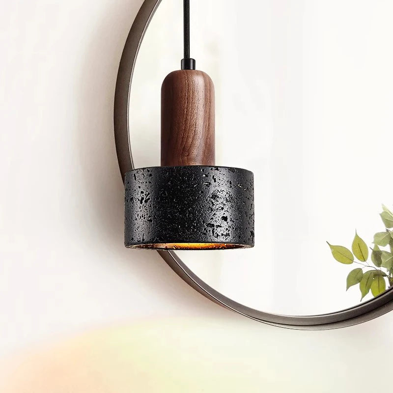 Black Travertine Luxury LED Pendant Lamp for Hotel Lobby & Living Room Elegant Chandelier for Home Decor