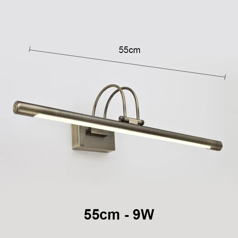 Mirror Wall Lamps Bathroom Modern Wall Lights 43CM 55CM 9W 12W Toilet Wall Mounted Lighting Fixtures Sconces Indoor Bedroom