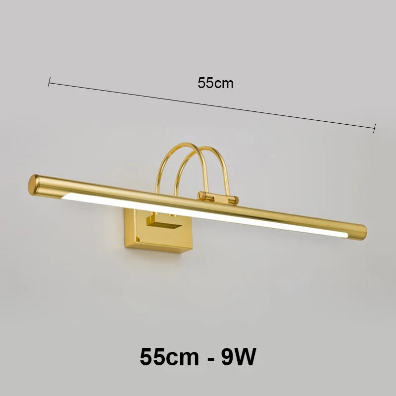 Mirror Wall Lamps Bathroom Modern Wall Lights 43CM 55CM 9W 12W Toilet Wall Mounted Lighting Fixtures Sconces Indoor Bedroom