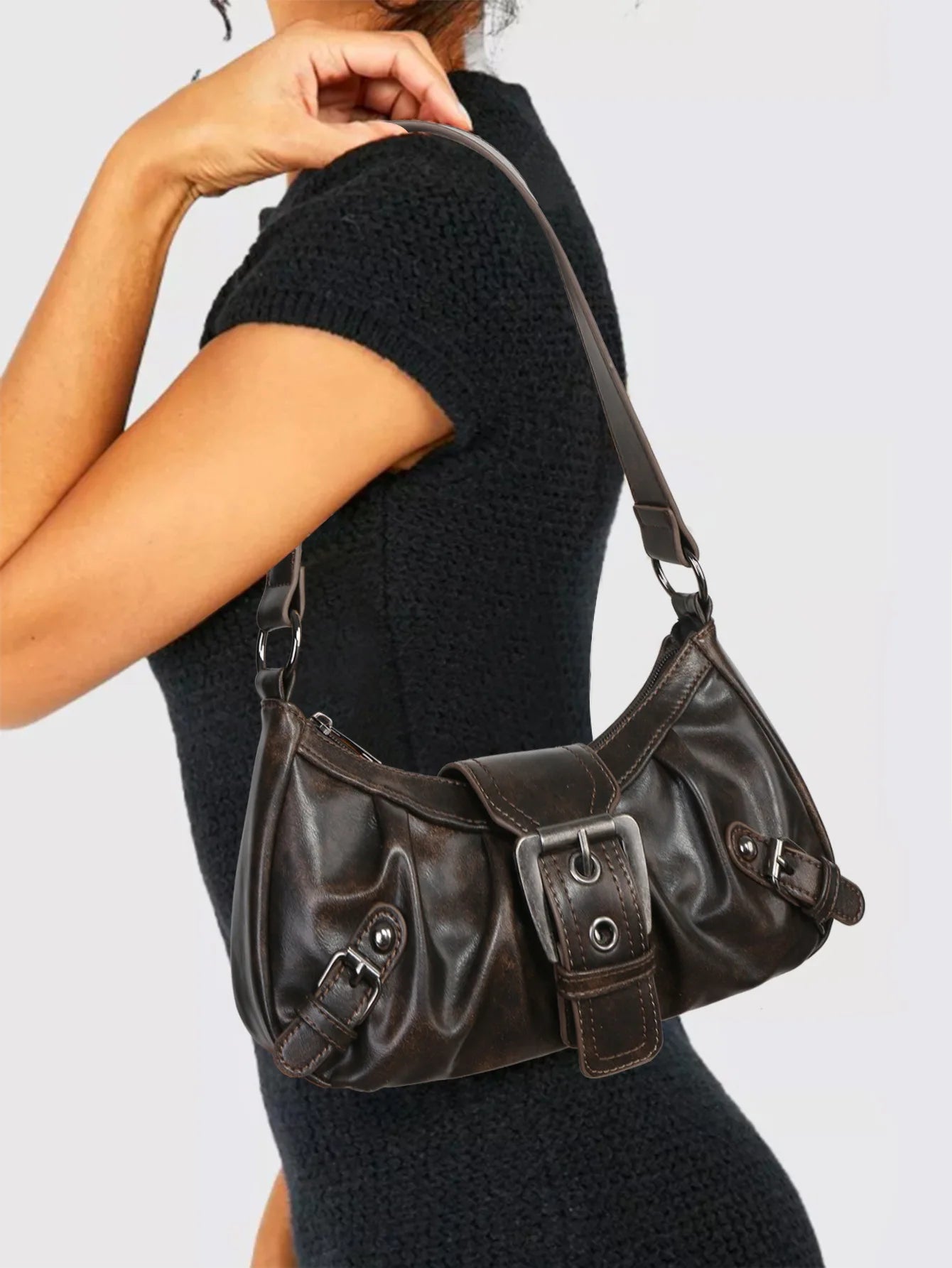 Maillard Style Retro Y2K Wasteland / Vintage Arm Bag