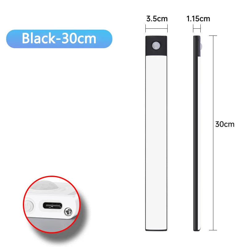 Motion Sensor Night Light – USB Rechargeable Under Cabinet LED