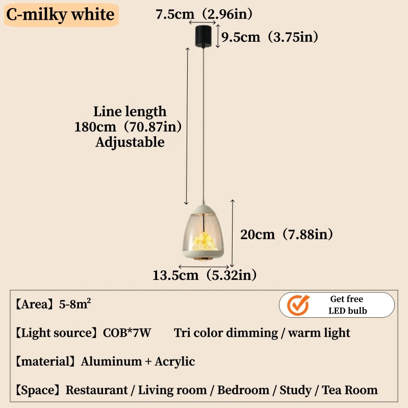Modern Luxury Teardrop Pendant Light for Kitchen Island Dining Room Bedroom Sleek Elegant Contemporary Home Interior Decor